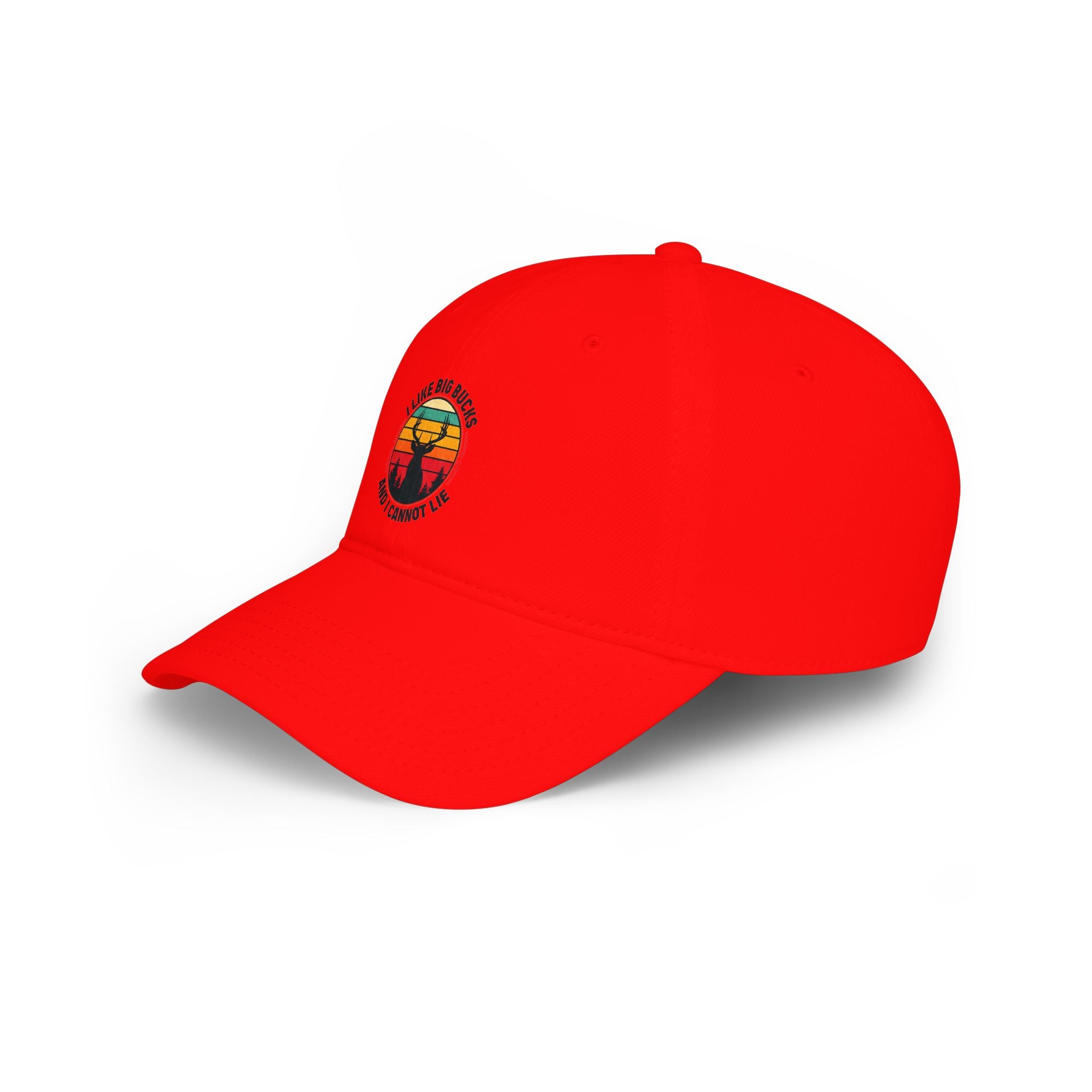 Vintage Sunset Deer Cap - "I Like Big Bucks And I Cannot Lie" Low Profile Baseball Hat