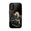 Wolf Moon Tough Magnetic Phone Case — Protective Magnetic iPhone Cover with Full Moon Forest Design