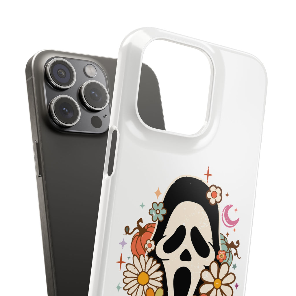 Scream Floral Phone Case — Cute Spooky Halloween Snap Case
