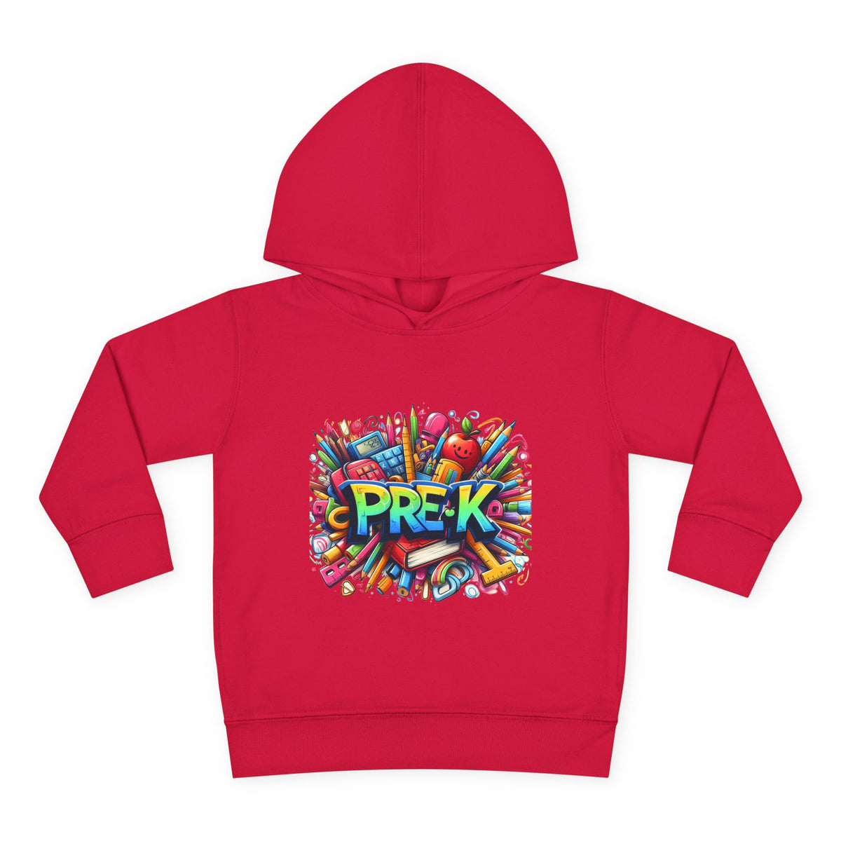 Pre-K Toddler Hoodie — Colorful School Kids Pullover Fleece