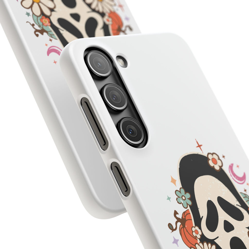 Scream Floral Phone Case — Cute Spooky Halloween Snap Case