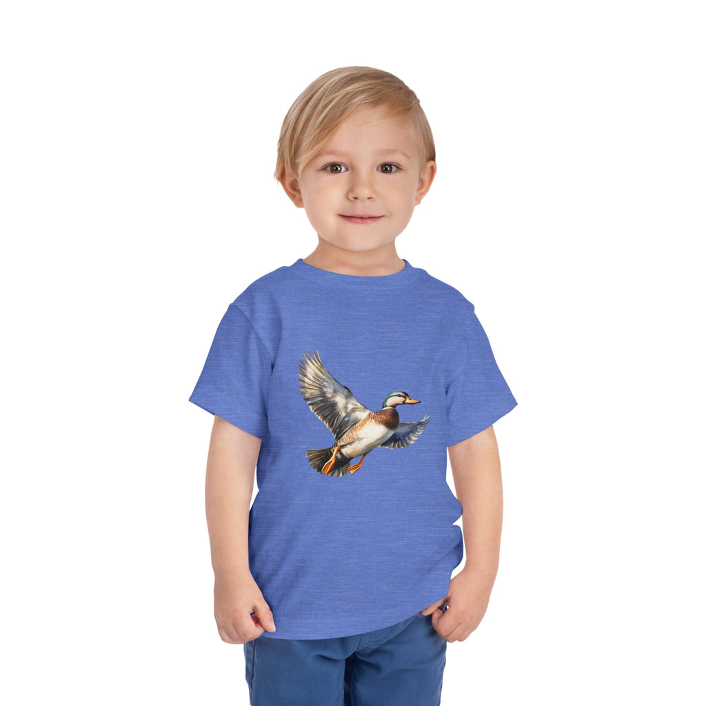 Toddler Tee — Flying Mallard Duck Graphic