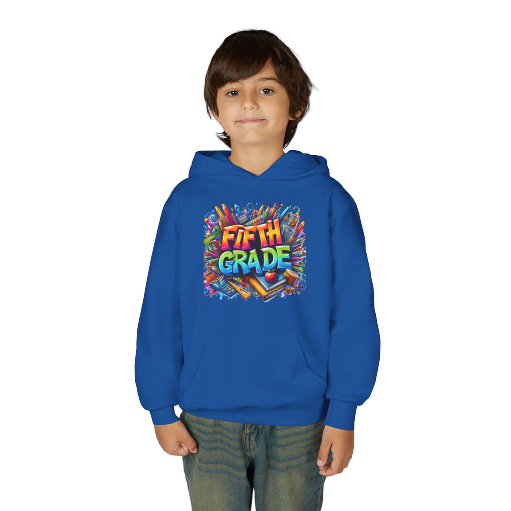 Fifth Grade Kids Hoodie — Colorful Back-to-School Sweatshirt