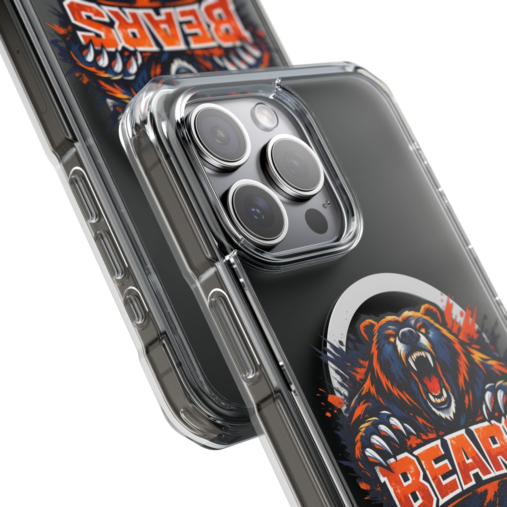Clear Magnetic Phone Case — Fierce Bears Logo Protective Cover