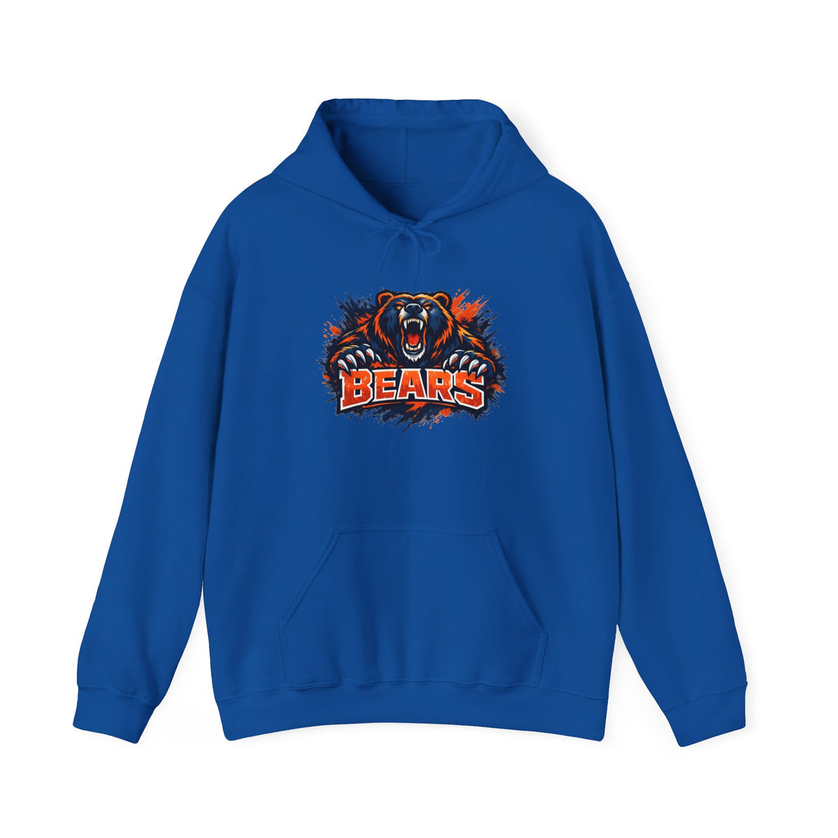 Bears Mascot Hoodie – Fierce Roaring Bear Graphic Sweatshirt