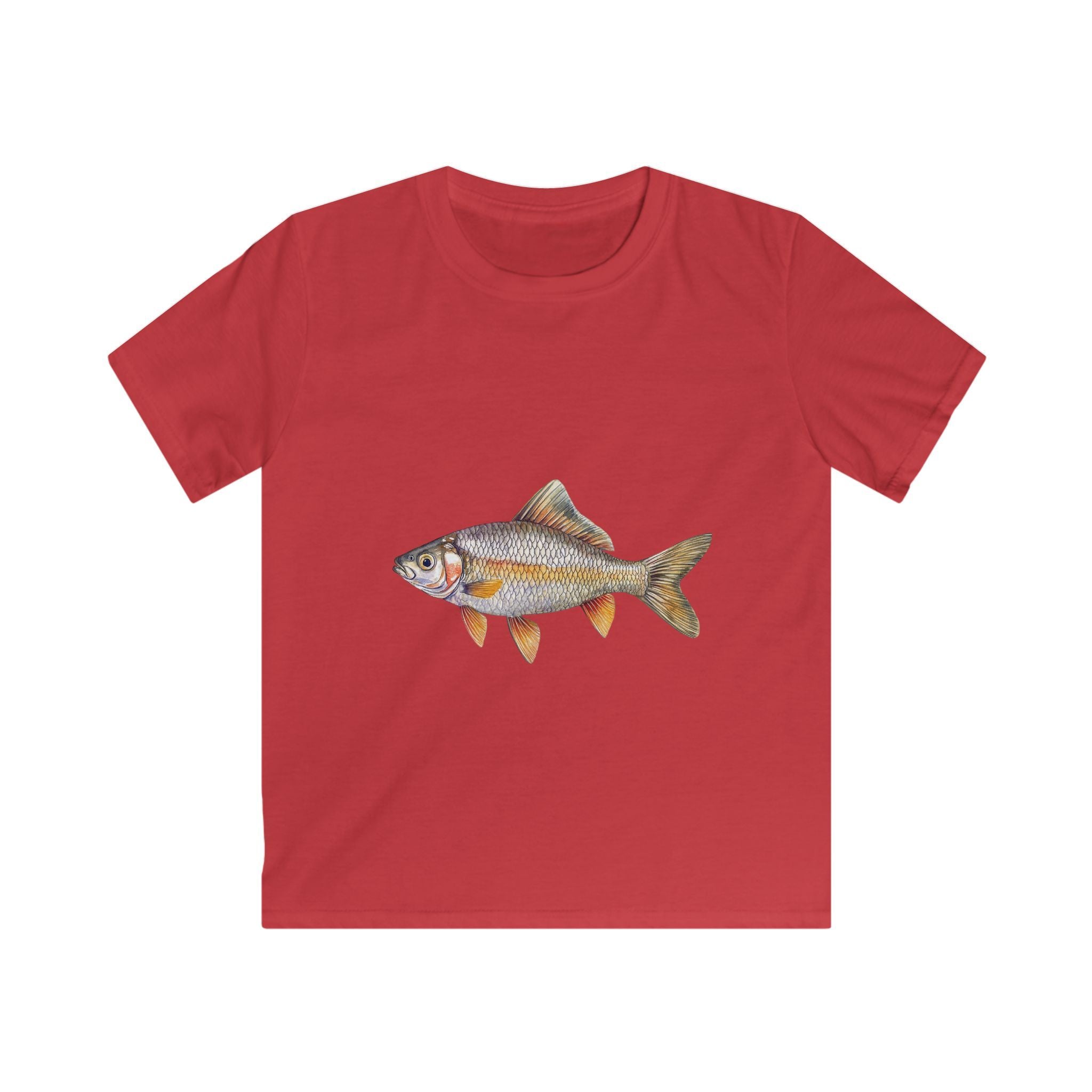 Kids Fish Tee — Cute Realistic Roach Fish Graphic T-Shirt for Young Anglers