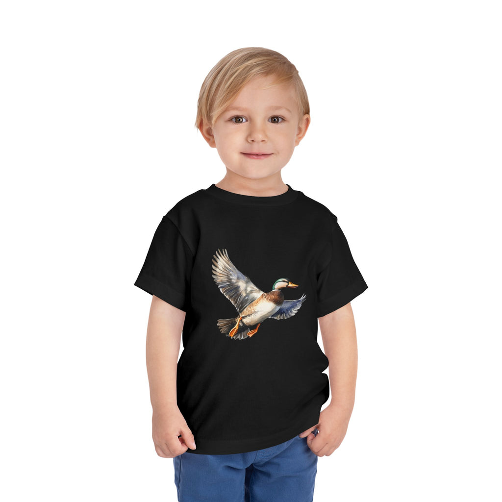 Toddler Tee — Flying Mallard Duck Graphic