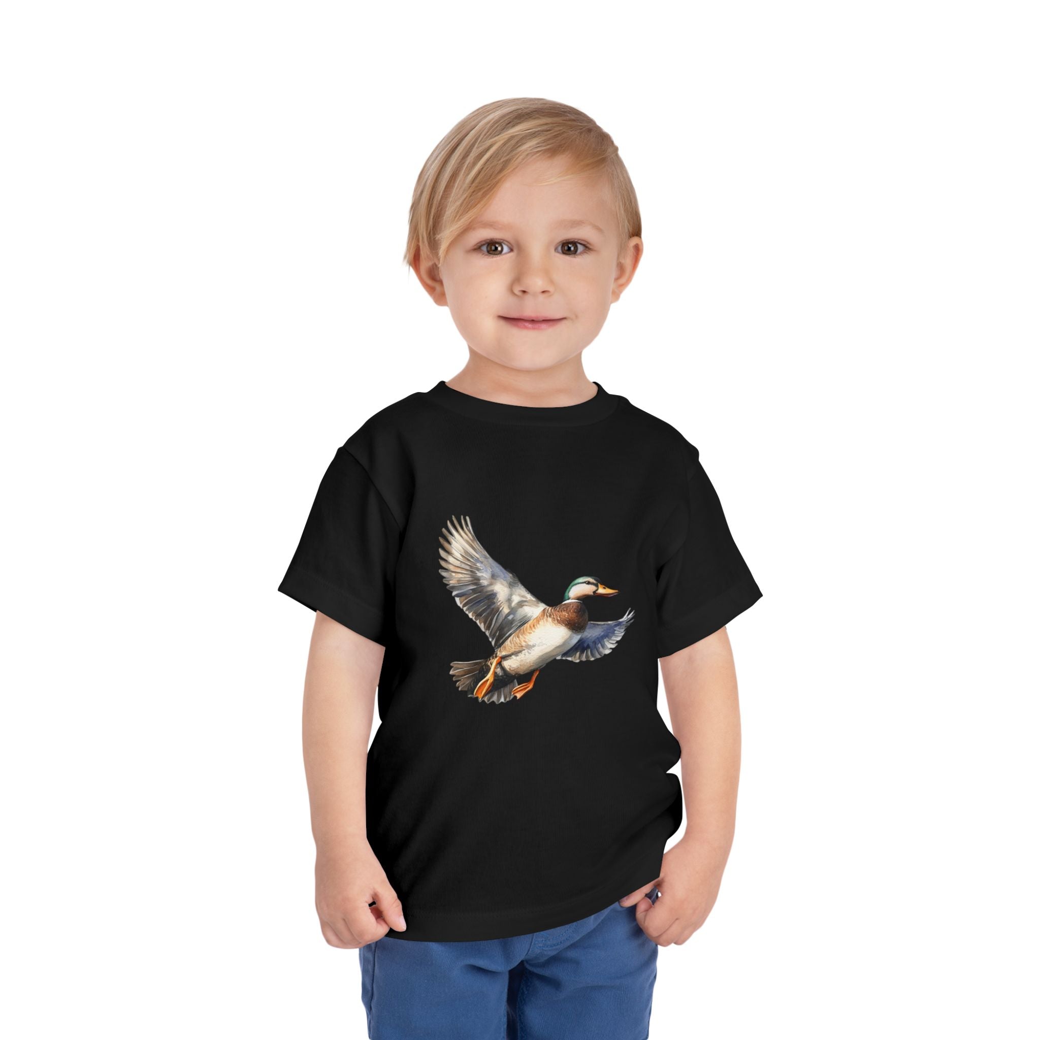 Toddler Tee — Flying Mallard Duck Graphic