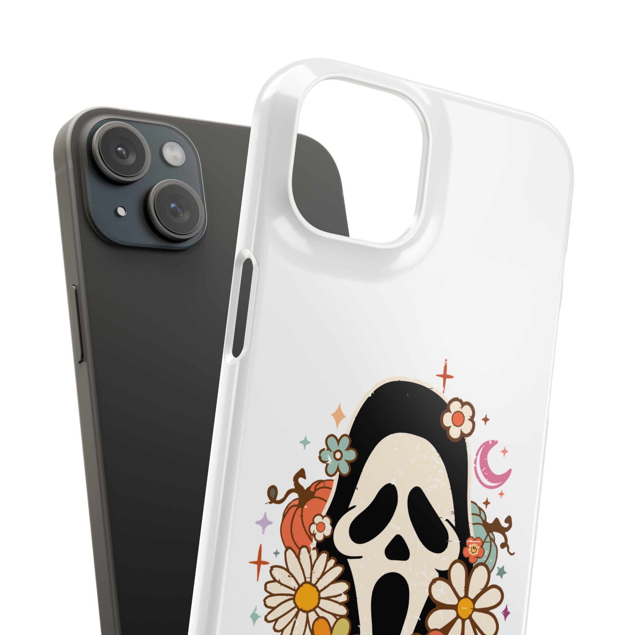 Scream Floral Phone Case — Cute Spooky Halloween Snap Case