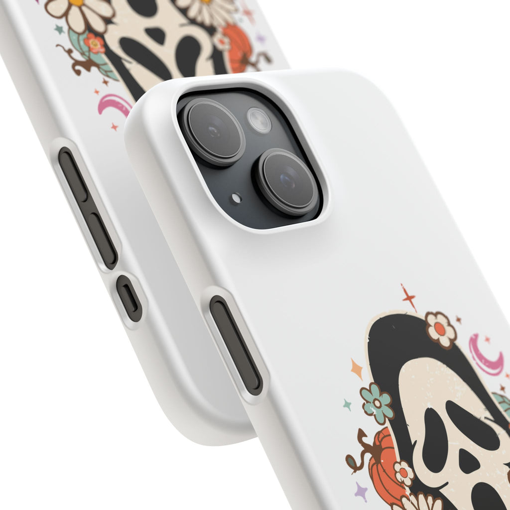 Scream Floral Phone Case — Cute Spooky Halloween Snap Case