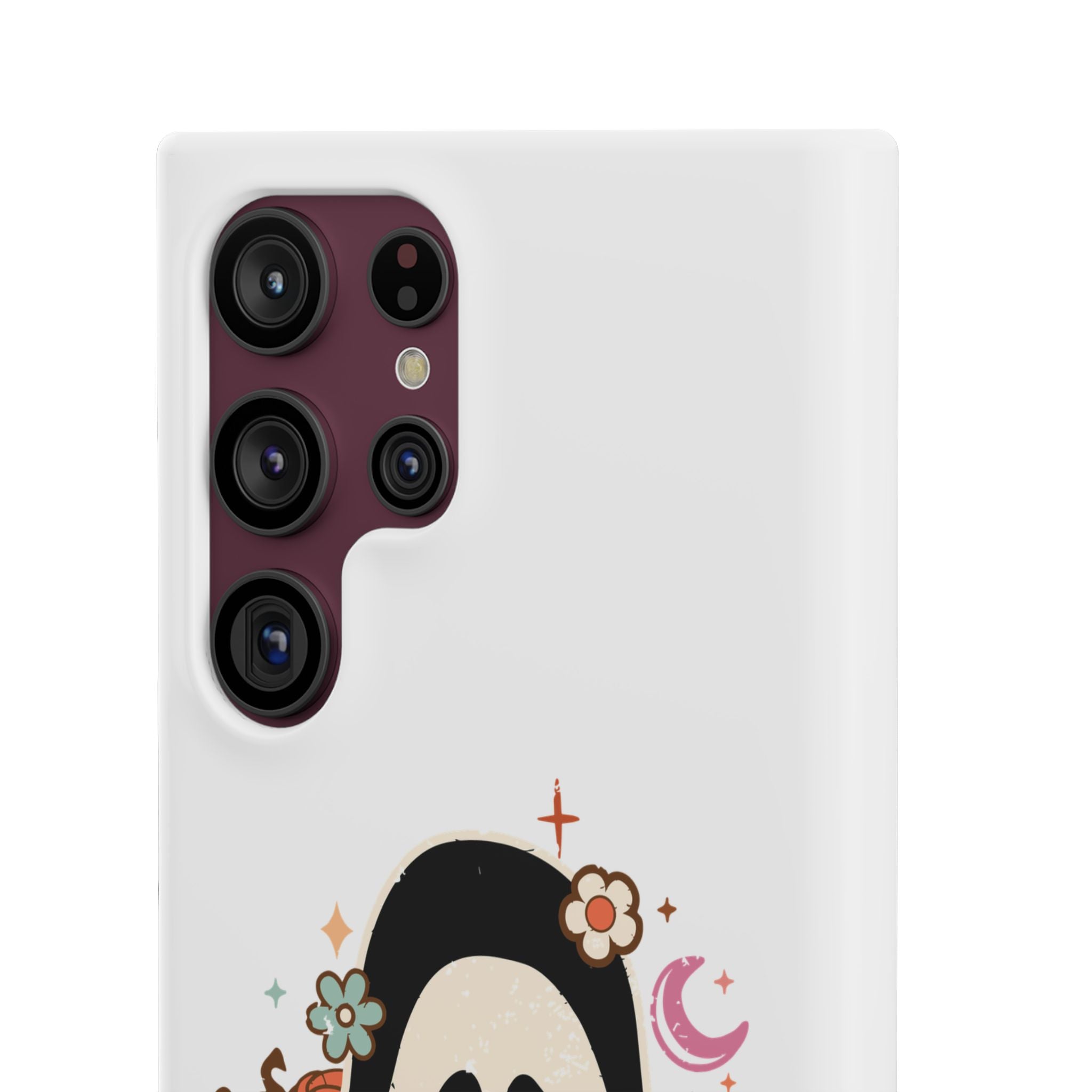 Scream Floral Phone Case — Cute Spooky Halloween Snap Case
