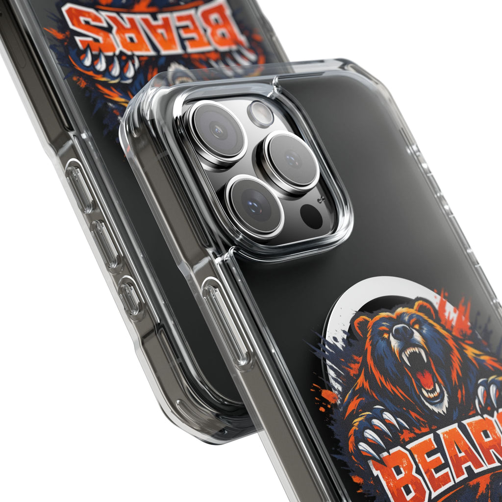 Clear Magnetic Phone Case — Fierce Bears Logo Protective Cover