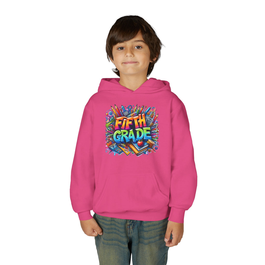 Fifth Grade Kids Hoodie — Colorful Back-to-School Sweatshirt