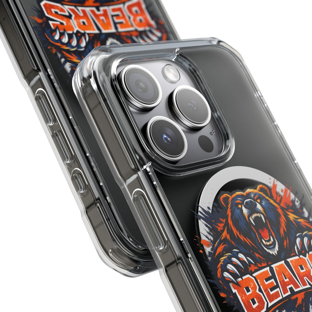 Clear Magnetic Phone Case — Fierce Bears Logo Protective Cover