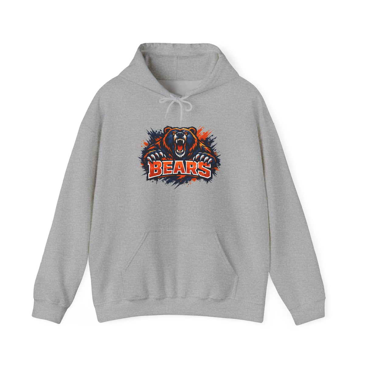 Bears Mascot Hoodie – Fierce Roaring Bear Graphic Sweatshirt