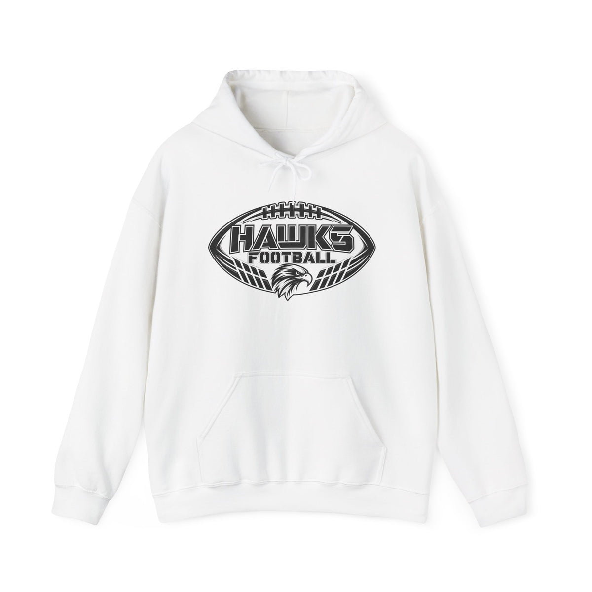 Hawks Football Hoodie – Vintage Football Emblem Sweatshirt