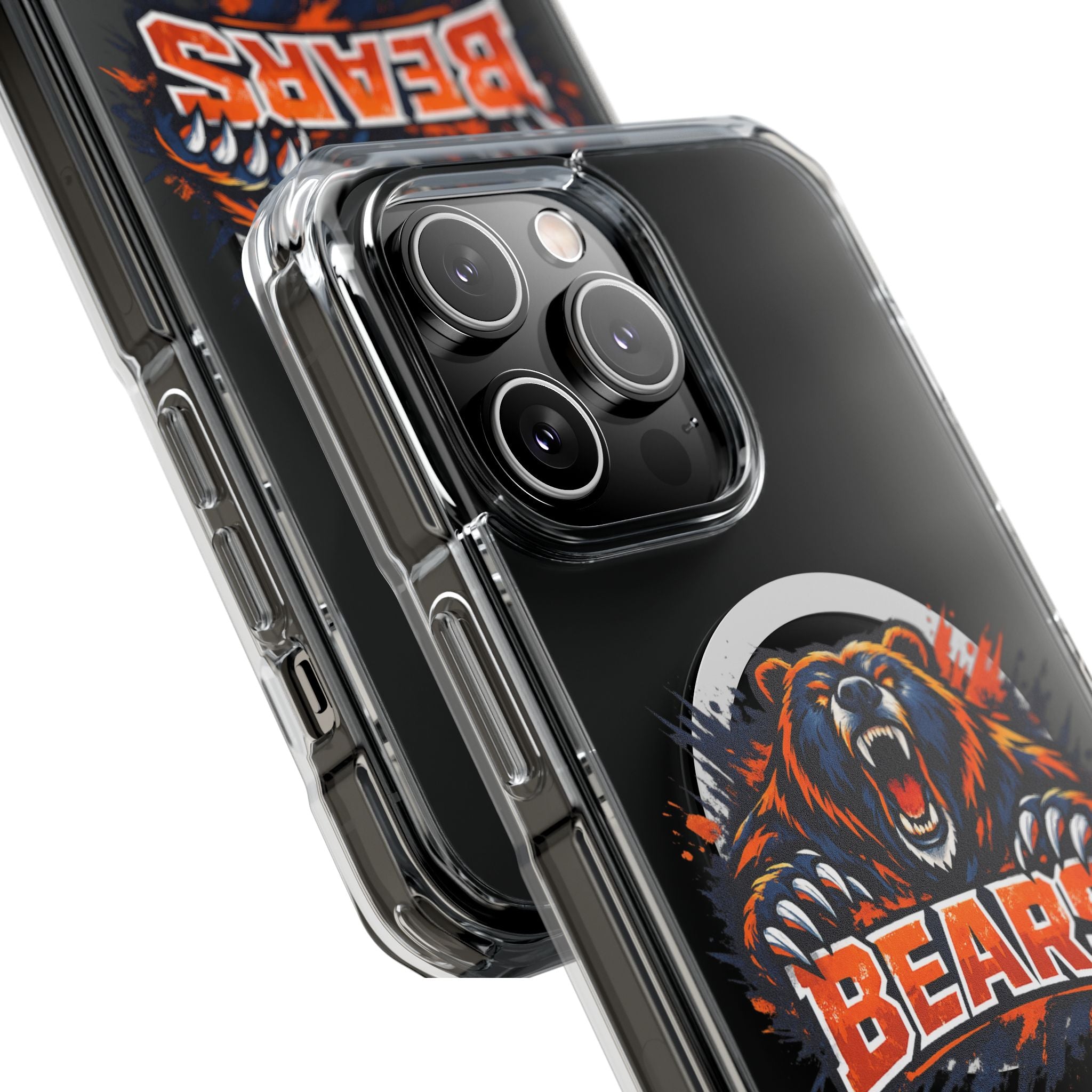 Clear Magnetic Phone Case — Fierce Bears Logo Protective Cover