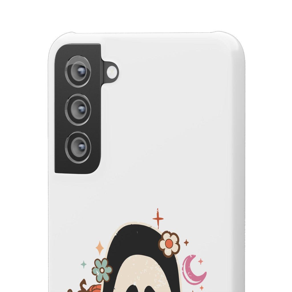 Scream Floral Phone Case — Cute Spooky Halloween Snap Case