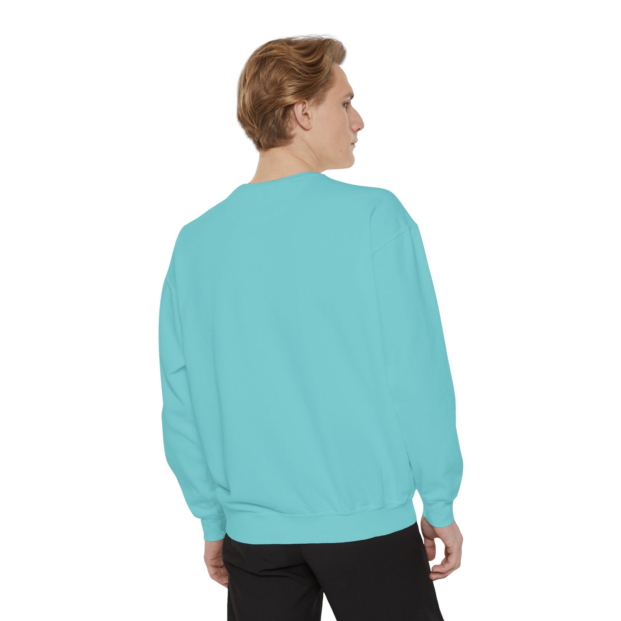 Spooky Vibes Sweatshirt — Halloween Retro Checkerboard Graphic