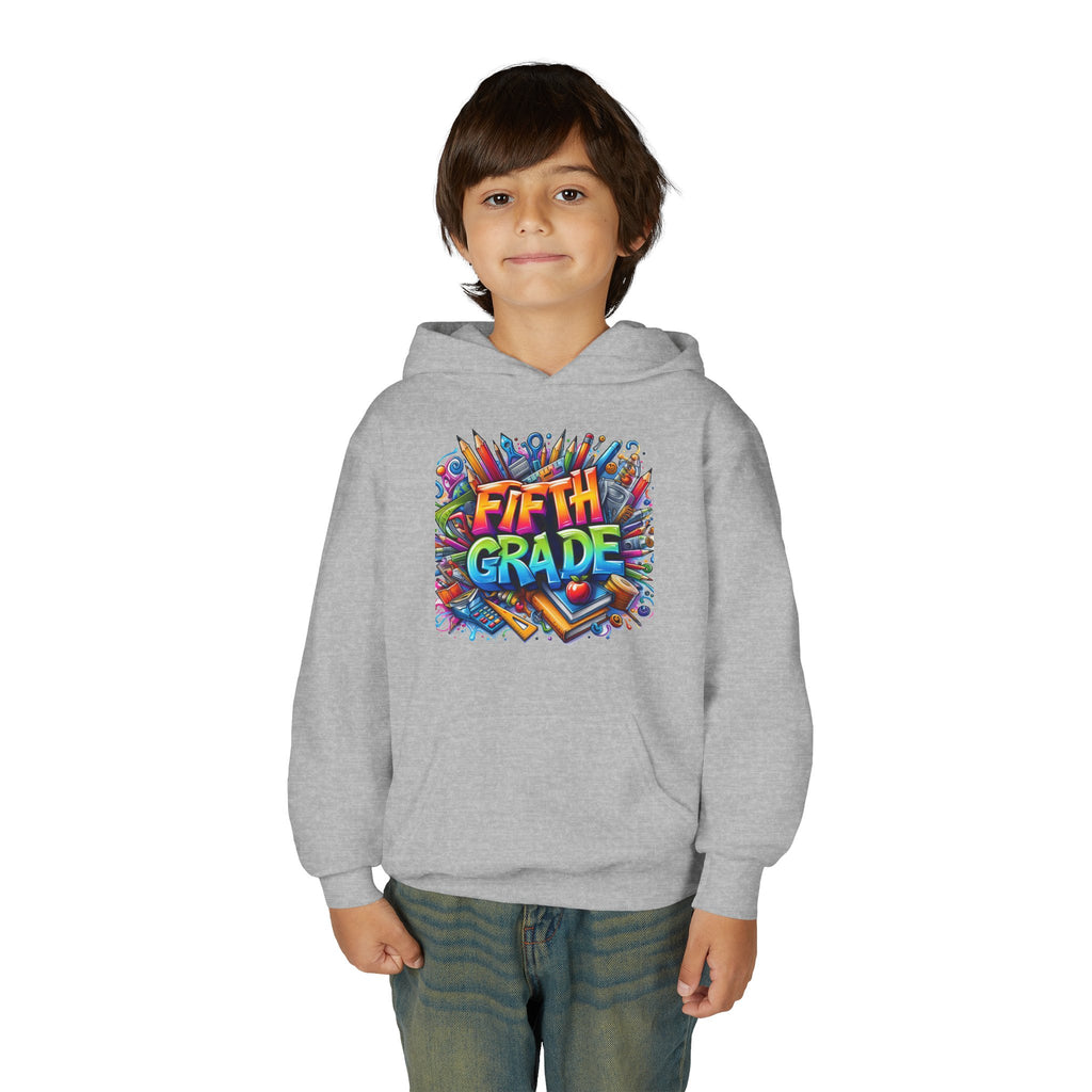 Fifth Grade Kids Hoodie — Colorful Back-to-School Sweatshirt