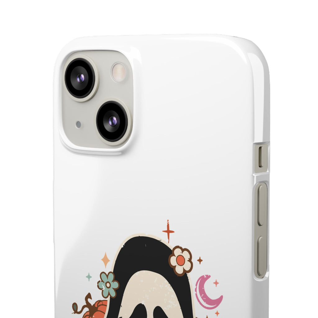 Scream Floral Phone Case — Cute Spooky Halloween Snap Case