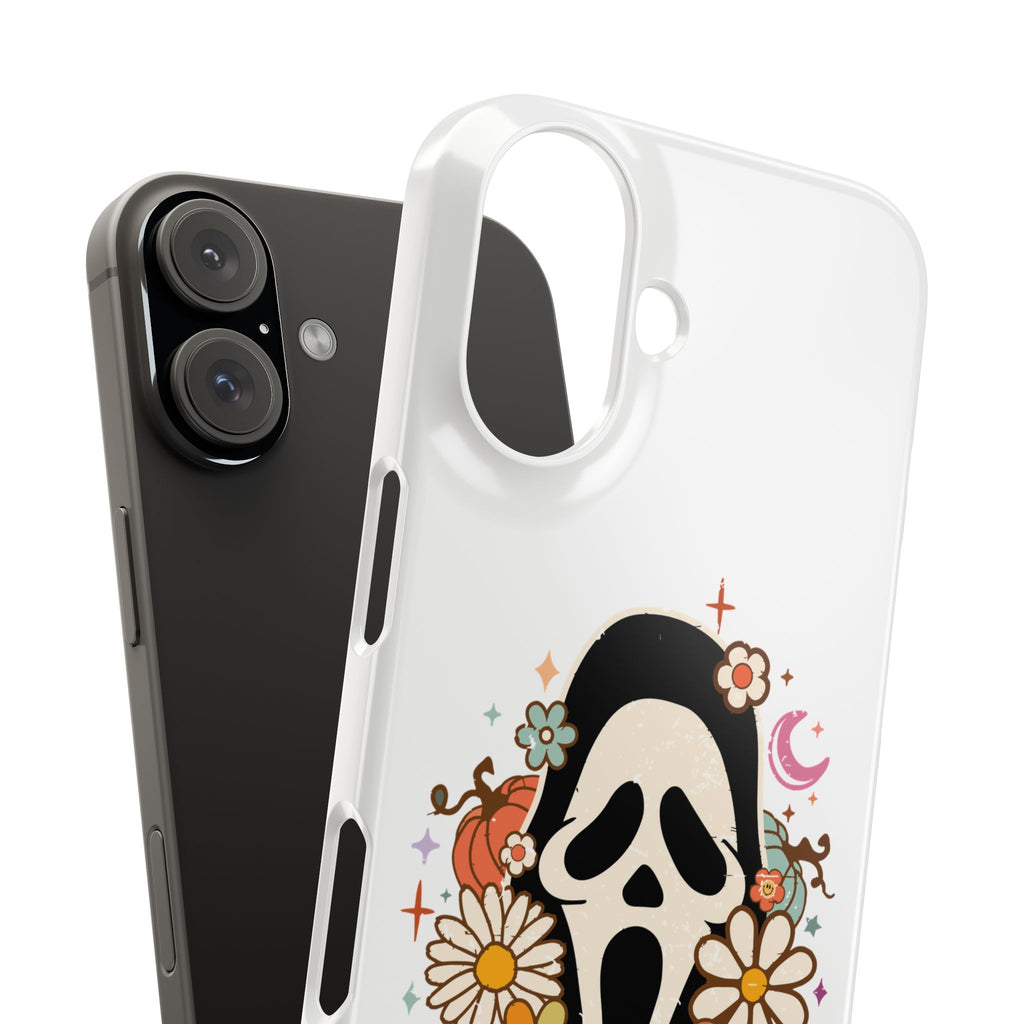 Scream Floral Phone Case — Cute Spooky Halloween Snap Case