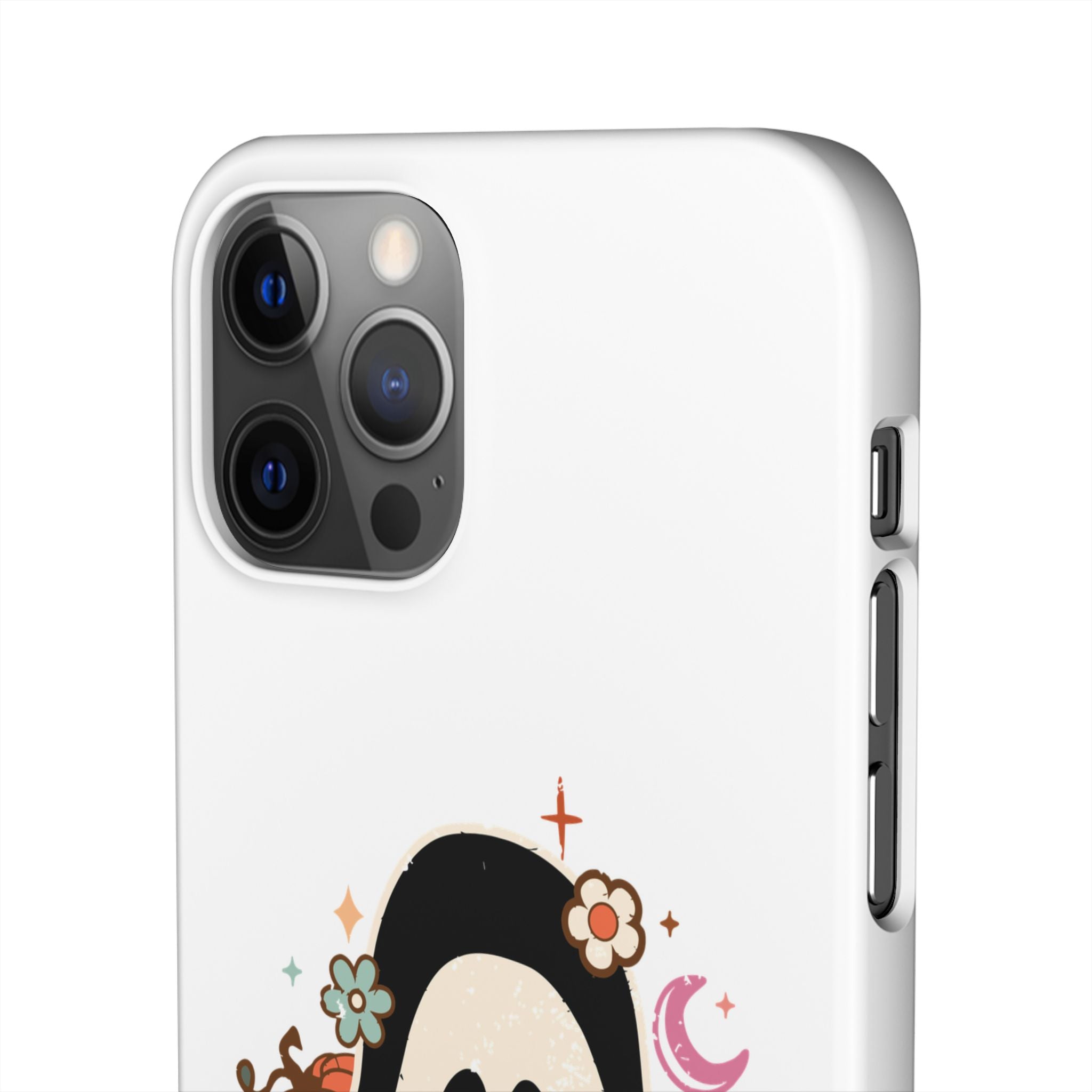 Scream Floral Phone Case — Cute Spooky Halloween Snap Case