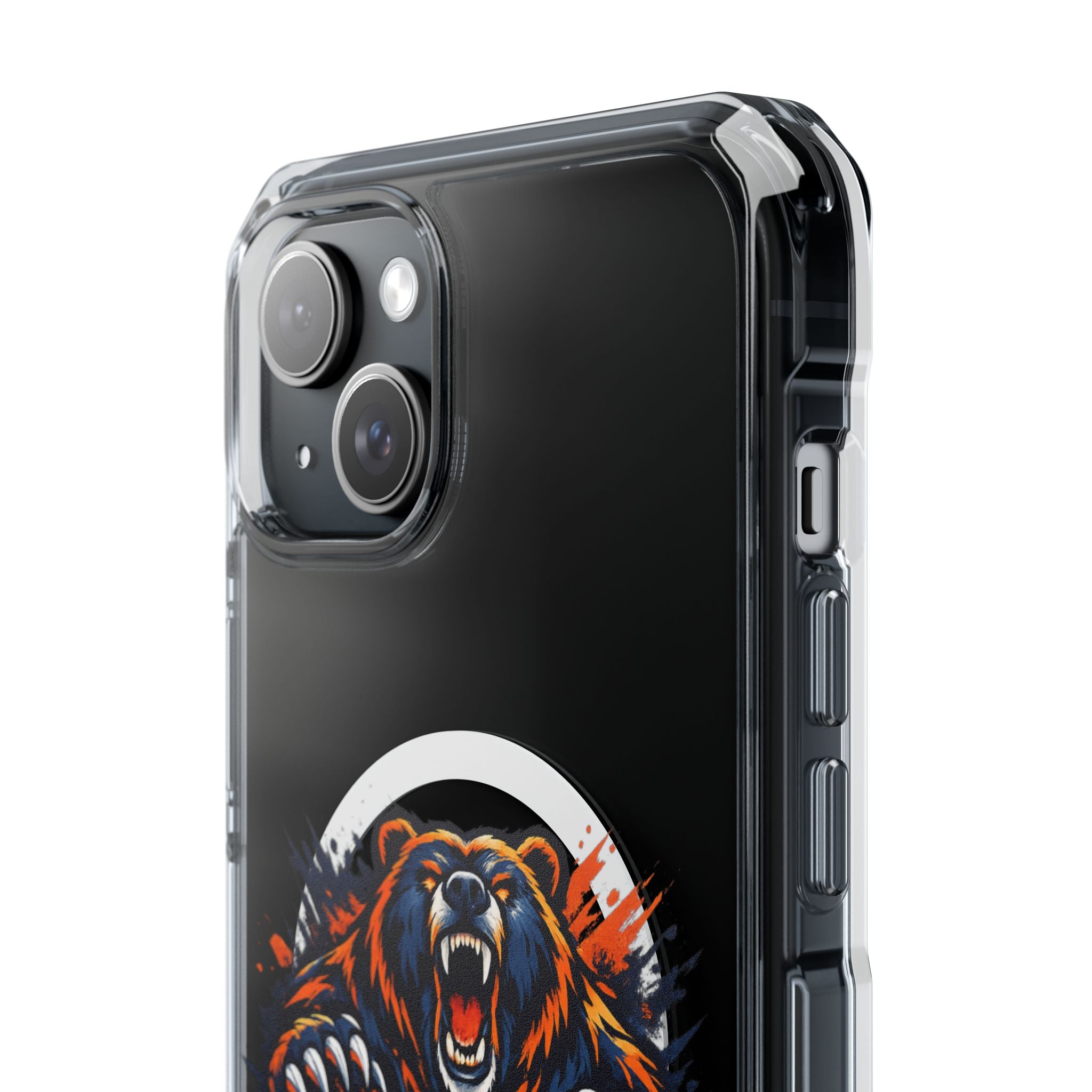 Clear Magnetic Phone Case — Fierce Bears Logo Protective Cover