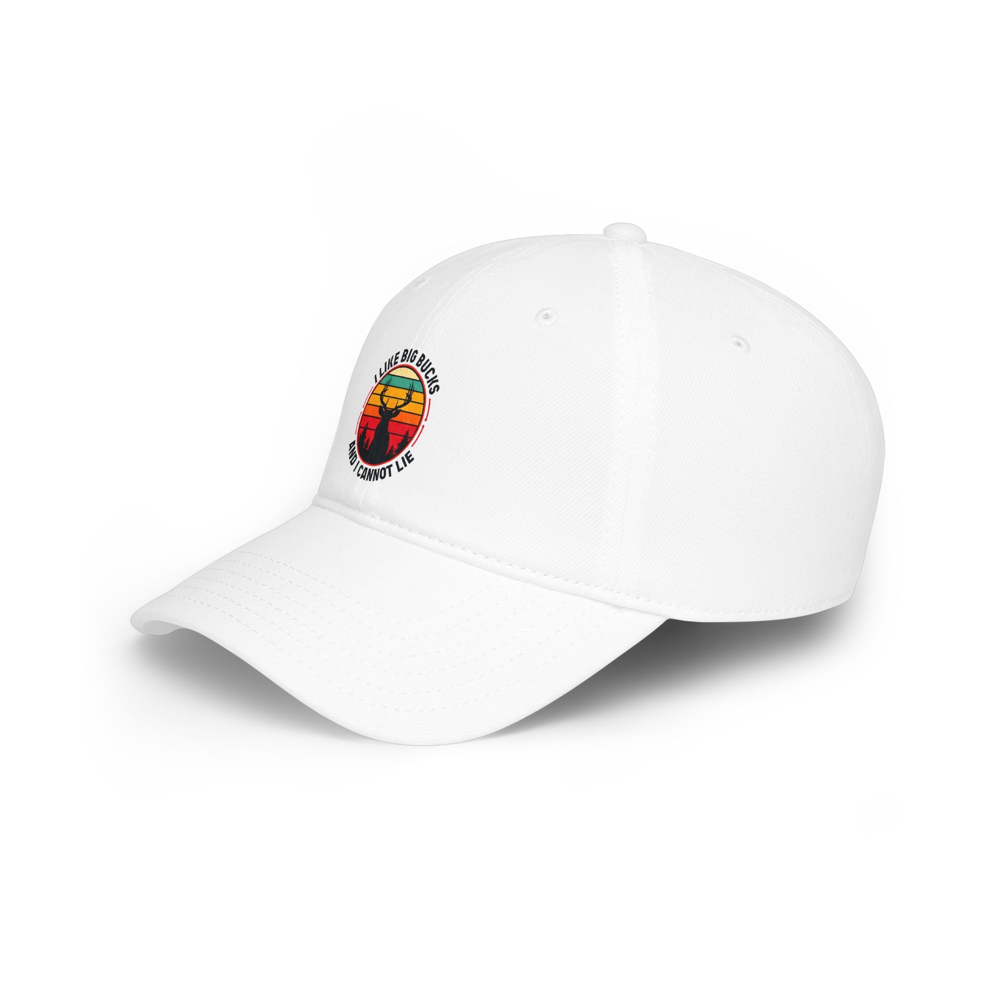 Vintage Sunset Deer Cap - "I Like Big Bucks And I Cannot Lie" Low Profile Baseball Hat