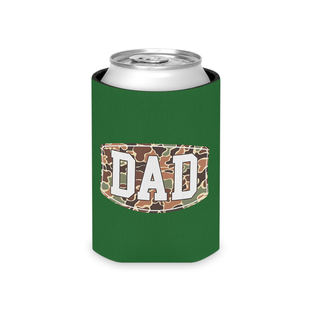 Dad Camo Can Cooler – Insulated Beer Koozie for Father’s Day & Outdoor Gifts