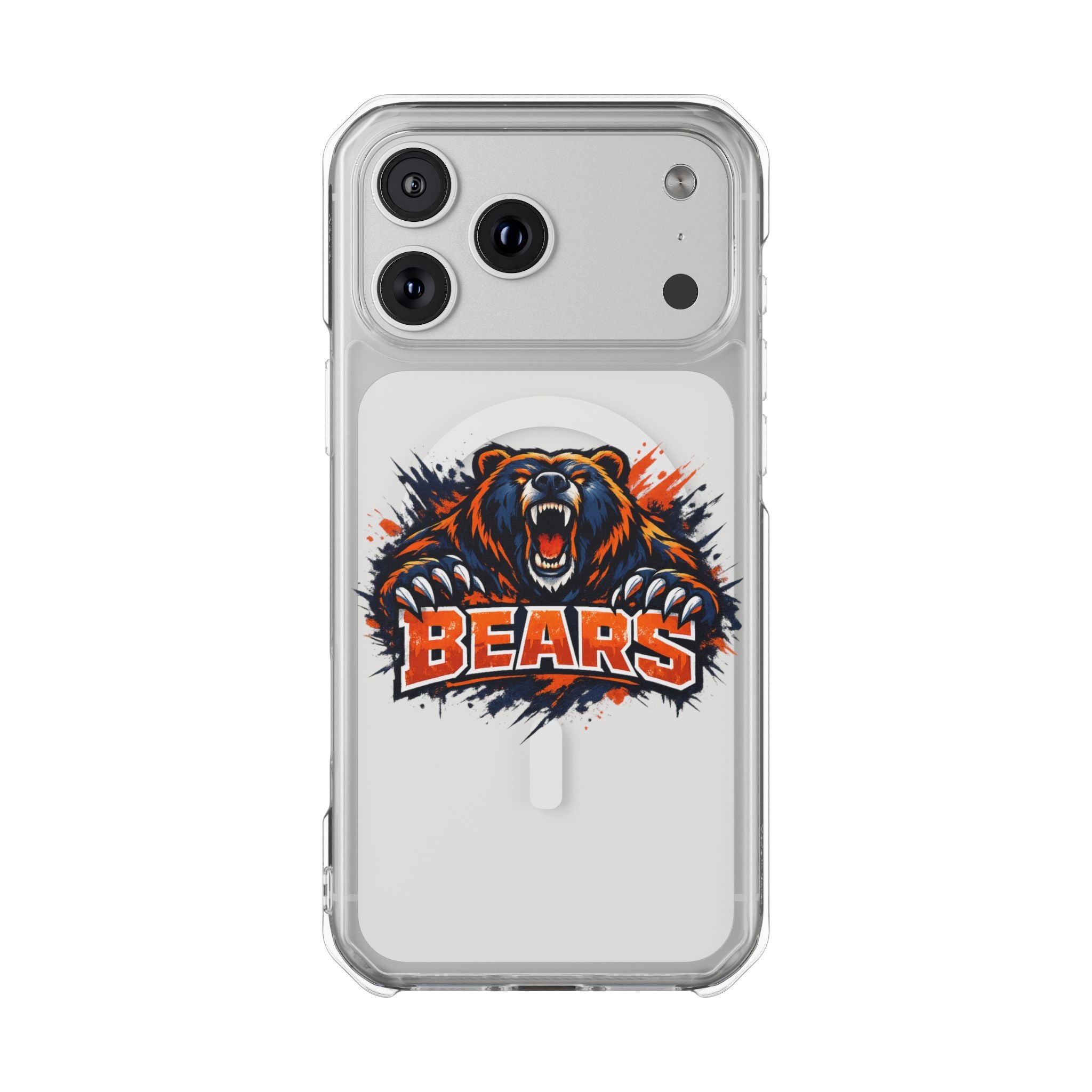 Clear Magnetic Phone Case — Fierce Bears Logo Protective Cover
