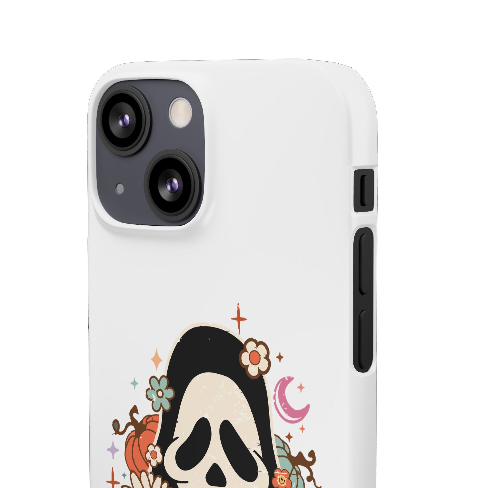 Scream Floral Phone Case — Cute Spooky Halloween Snap Case