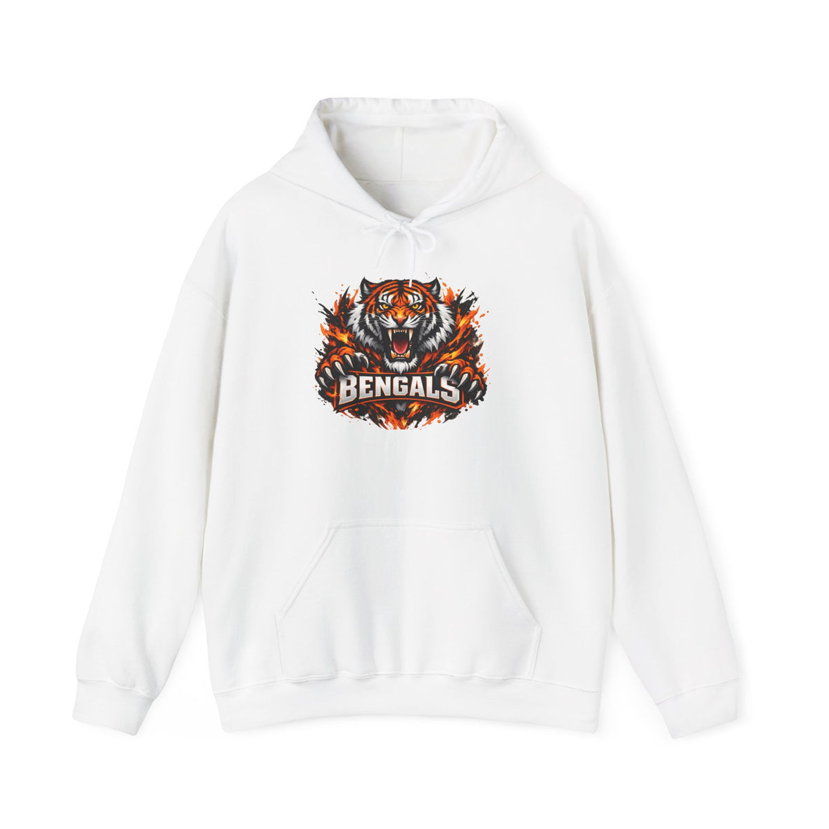 Bengals Tiger Hoodie — Vintage Fierce Football Fan Pullover
