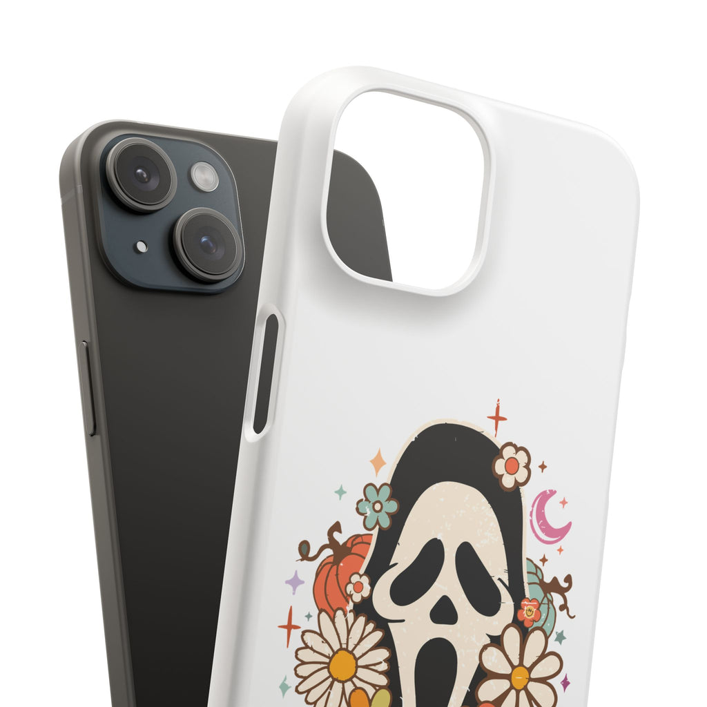 Scream Floral Phone Case — Cute Spooky Halloween Snap Case