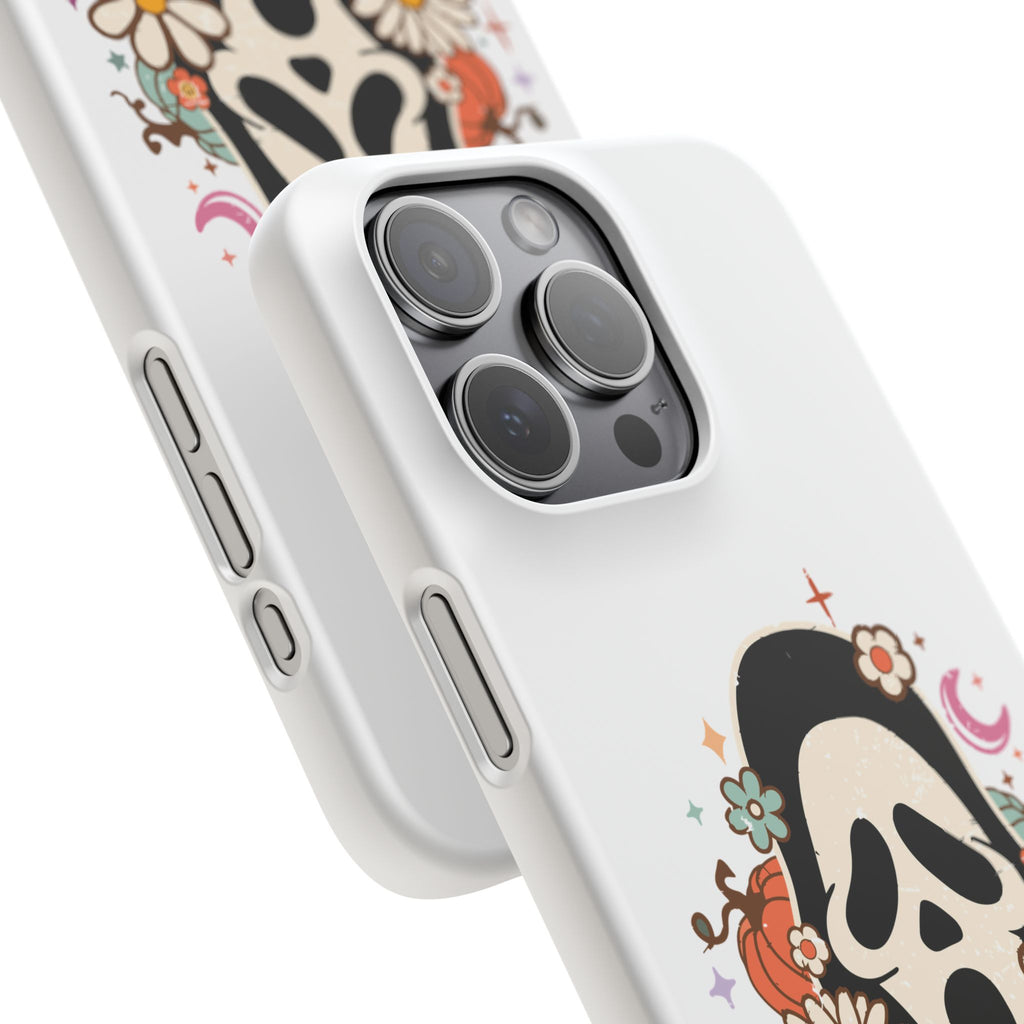 Scream Floral Phone Case — Cute Spooky Halloween Snap Case