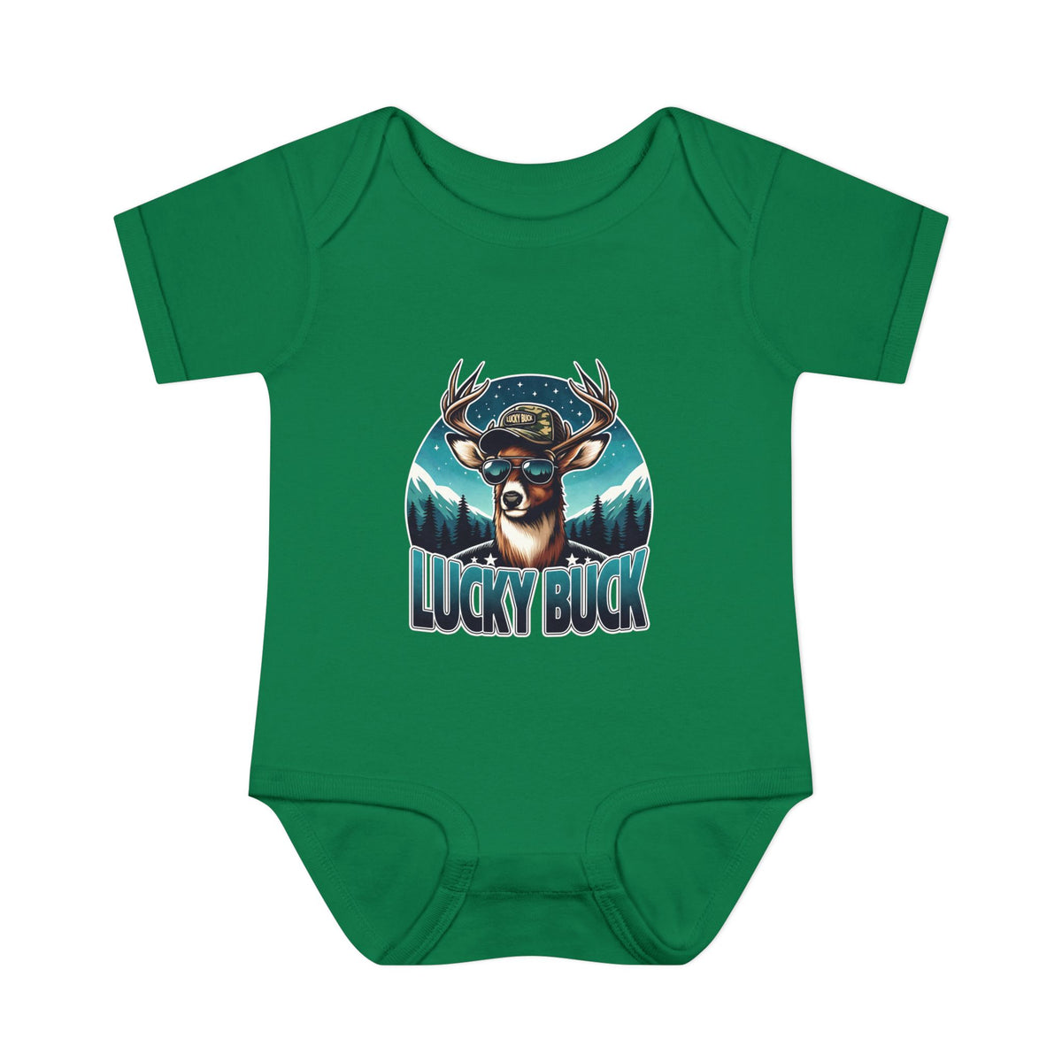Lucky Buck Baby Bodysuit — Cute Deer Infant One-Piece