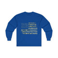 American Flag Camouflage 'Husband Daddy Protector Hero' Long Sleeve Tee