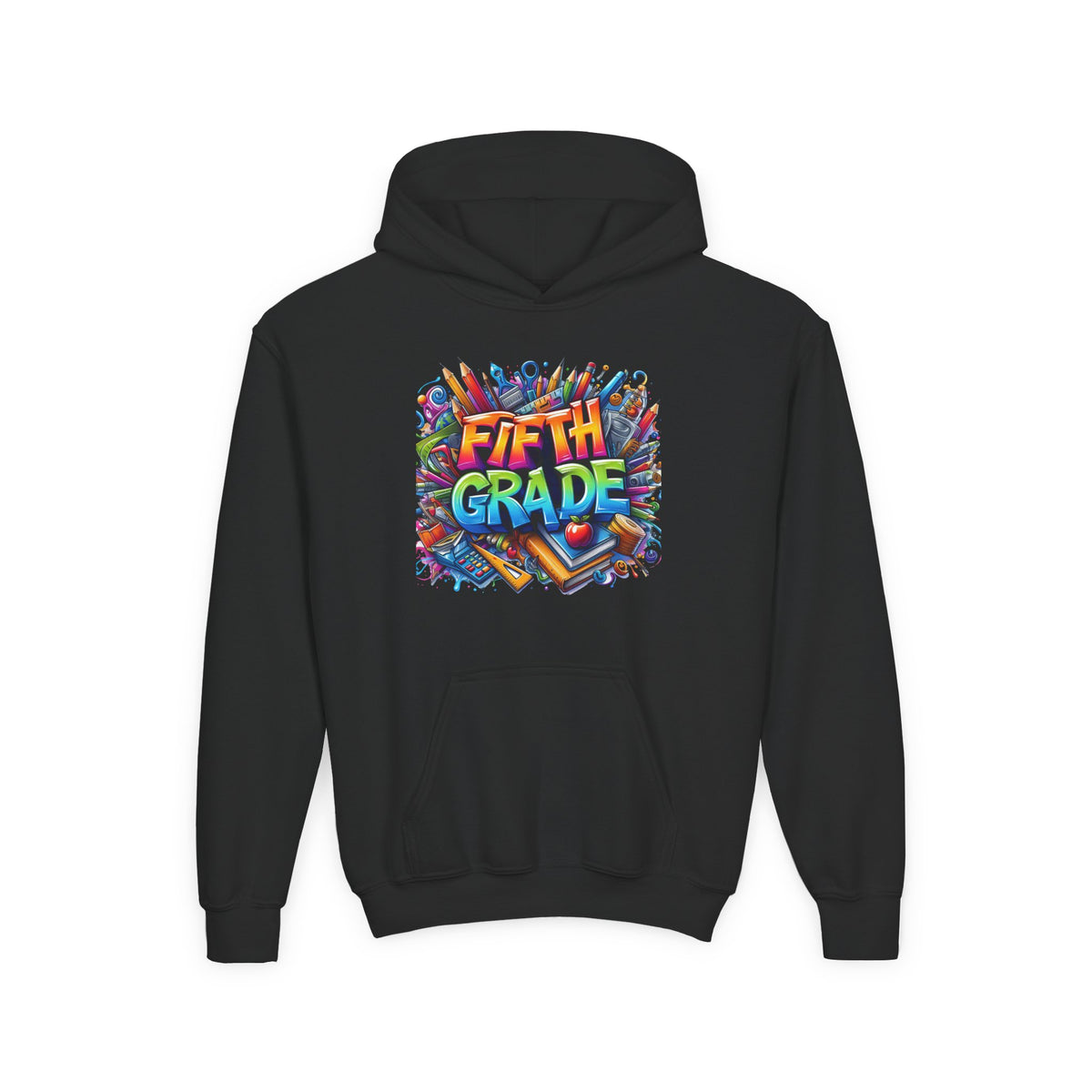 Fifth Grade Kids Hoodie — Colorful Back-to-School Sweatshirt