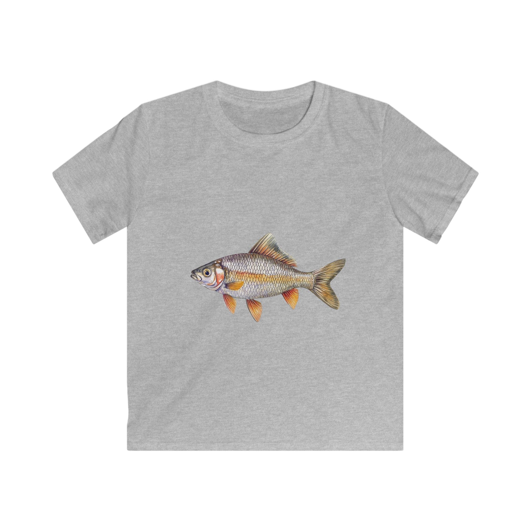 Kids Fish Tee — Cute Realistic Roach Fish Graphic T-Shirt for Young Anglers