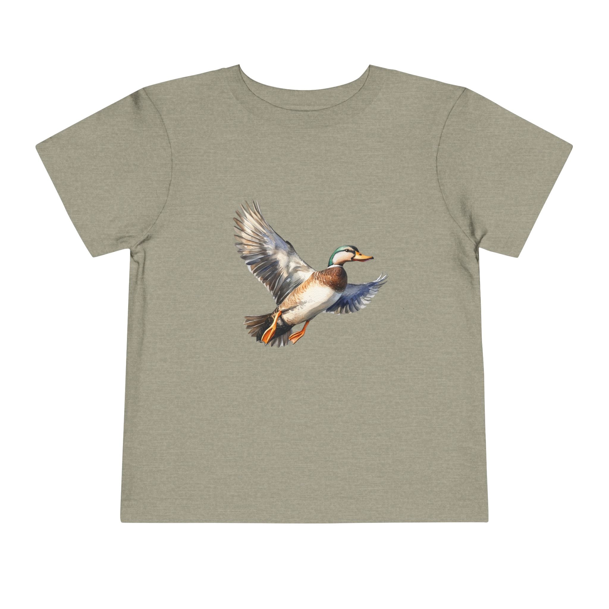 Toddler Tee — Flying Mallard Duck Graphic