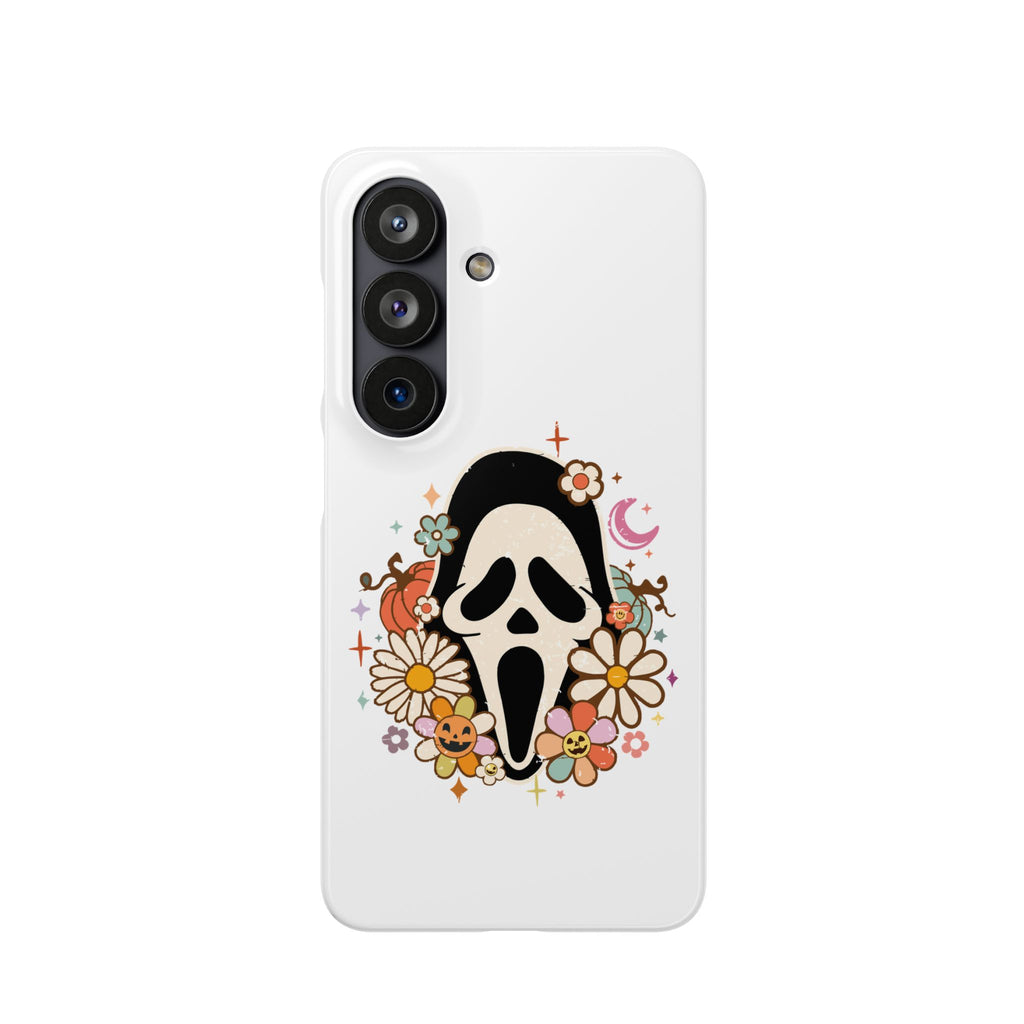 Scream Floral Phone Case — Cute Spooky Halloween Snap Case
