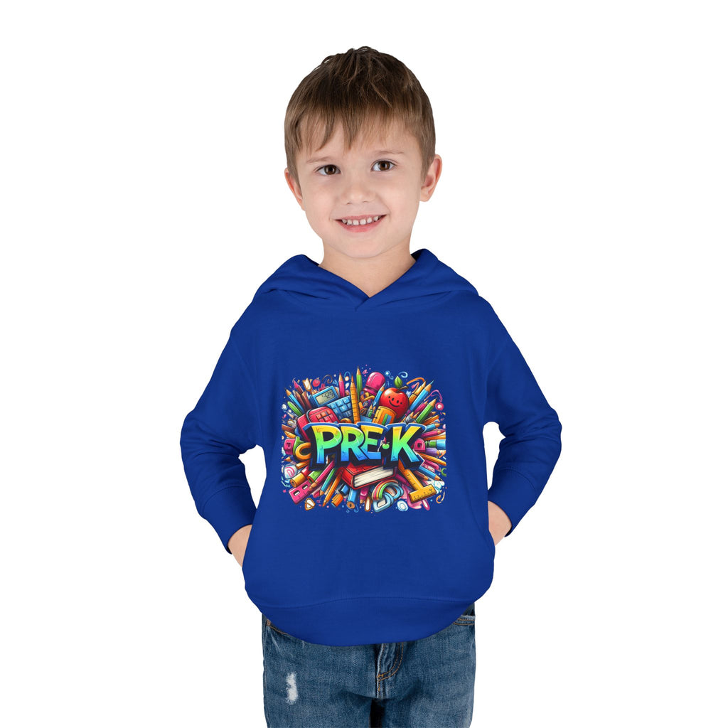 Pre-K Toddler Hoodie — Colorful School Kids Pullover Fleece