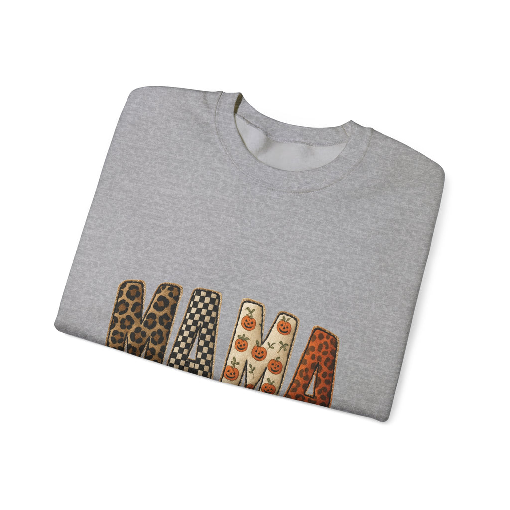 Mama Leopard & Floral Crewneck Sweatshirt — Trendy Mother's Day Pullover