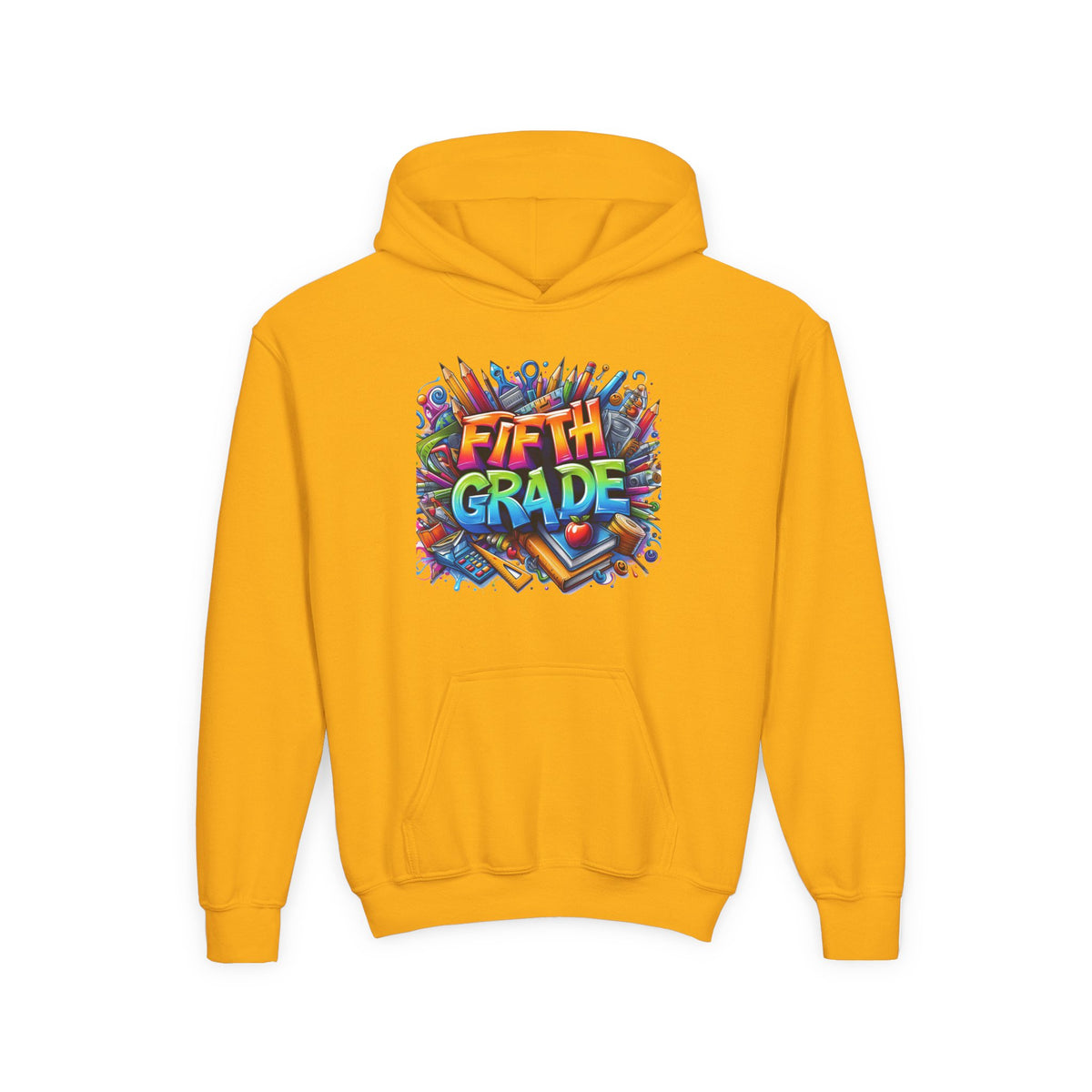 Fifth Grade Kids Hoodie — Colorful Back-to-School Sweatshirt