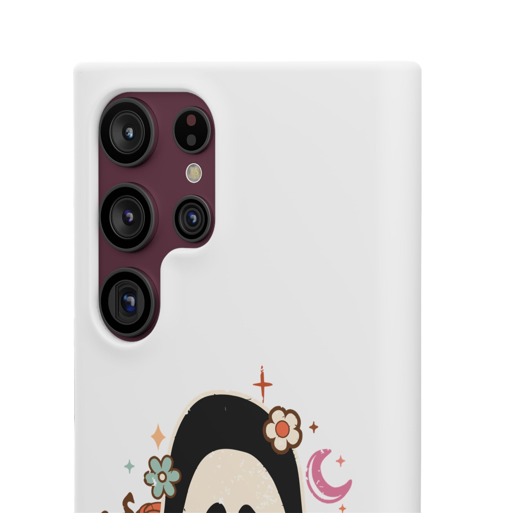 Scream Floral Phone Case — Cute Spooky Halloween Snap Case