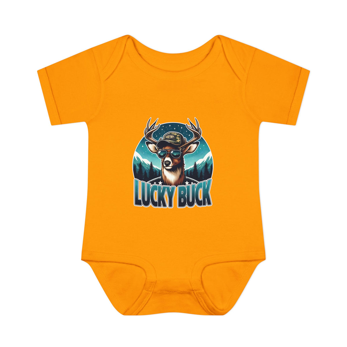 Lucky Buck Baby Bodysuit — Cute Deer Infant One-Piece