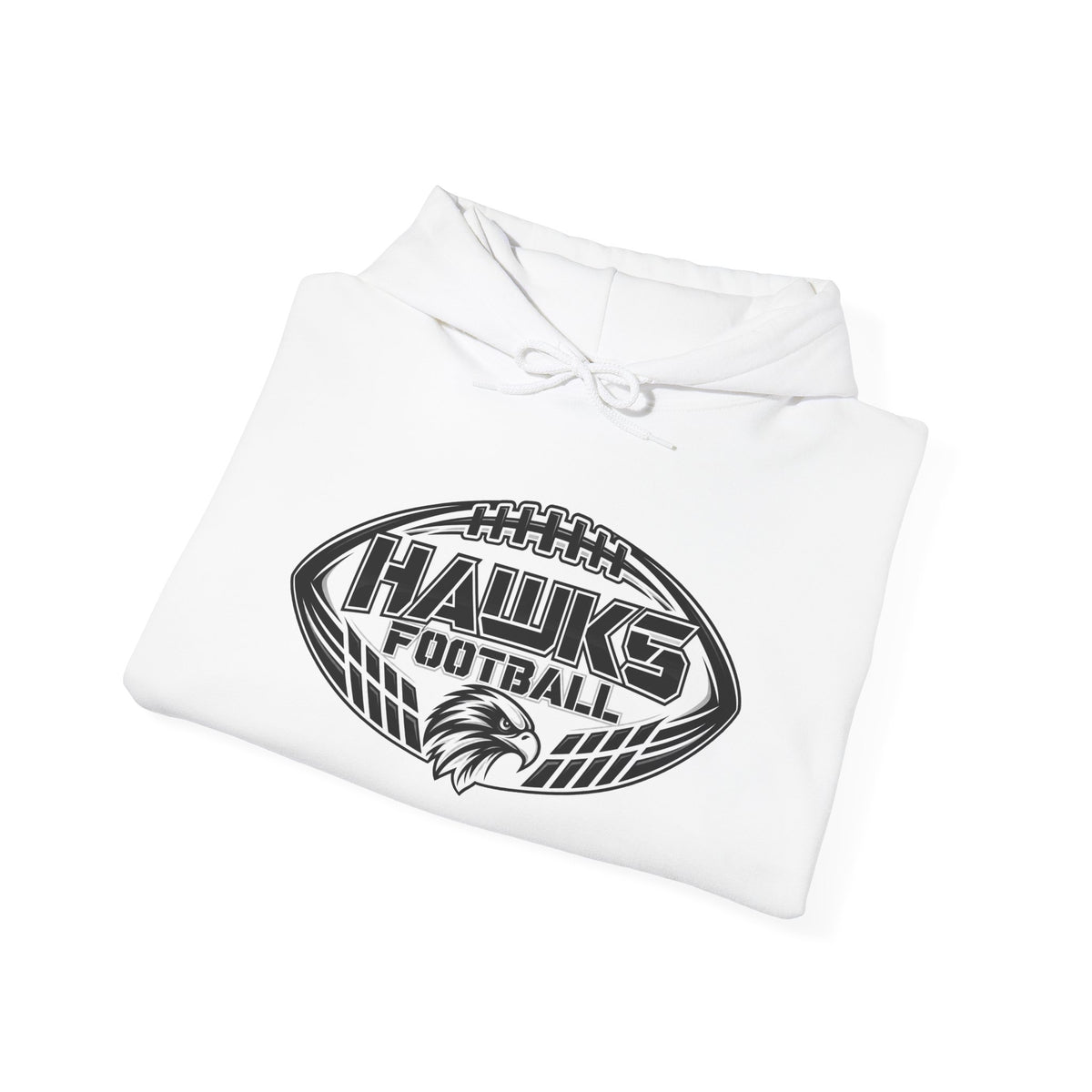 Hawks Football Hoodie – Vintage Football Emblem Sweatshirt
