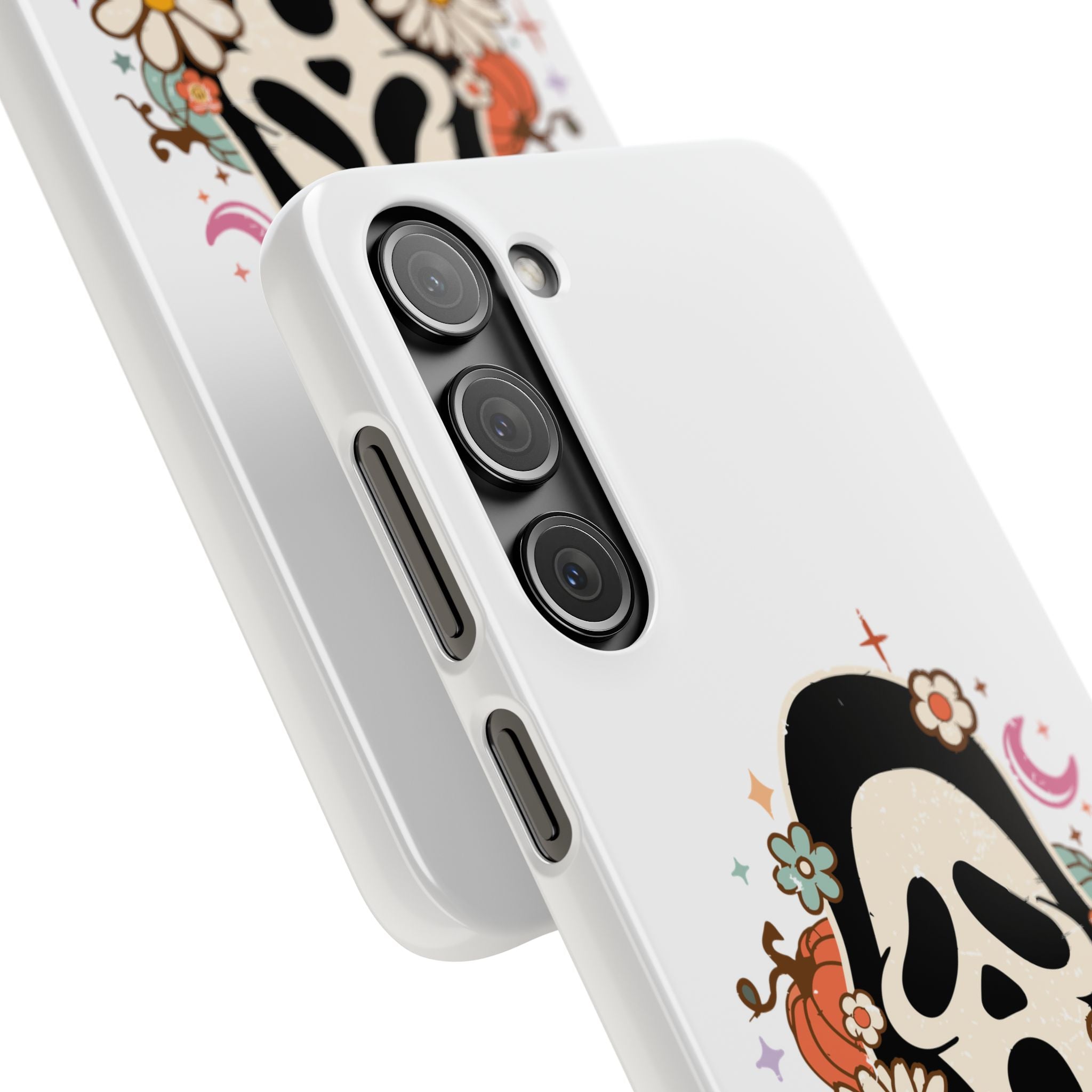 Scream Floral Phone Case — Cute Spooky Halloween Snap Case