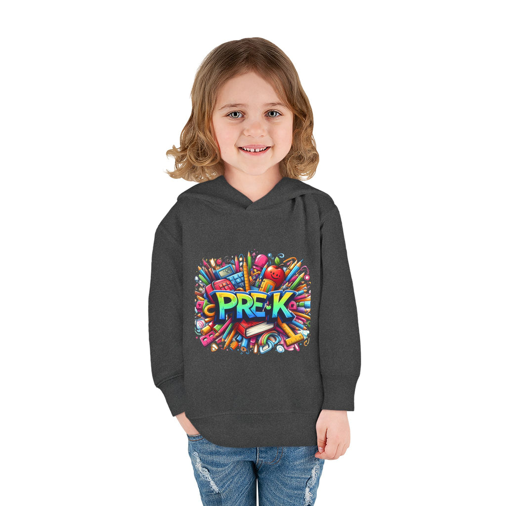 Pre-K Toddler Hoodie — Colorful School Kids Pullover Fleece