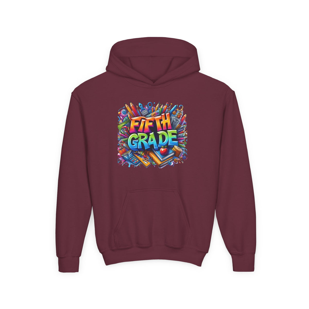 Fifth Grade Kids Hoodie — Colorful Back-to-School Sweatshirt